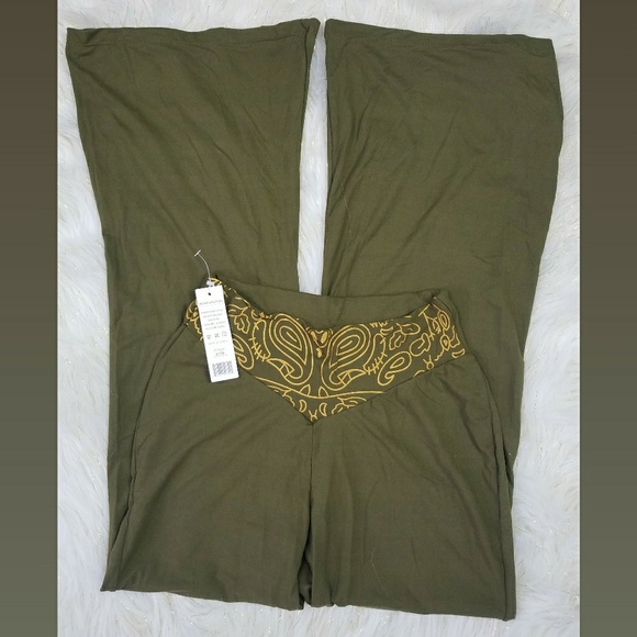 SOLD 💙2/$20 YPP Comfy Boho  Flare Pastel Pants - Picture 3 of 4